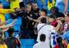 Perkelahian pemain Uruguay dan fans Kolombia di Copa America