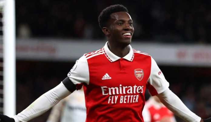 Eddie Nketiah pemain Arsenal Eddie Nketiah pemain Arsenal