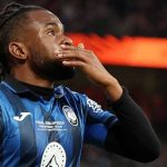 Ademola Lookman rayakan golnya di final Liga Europa
