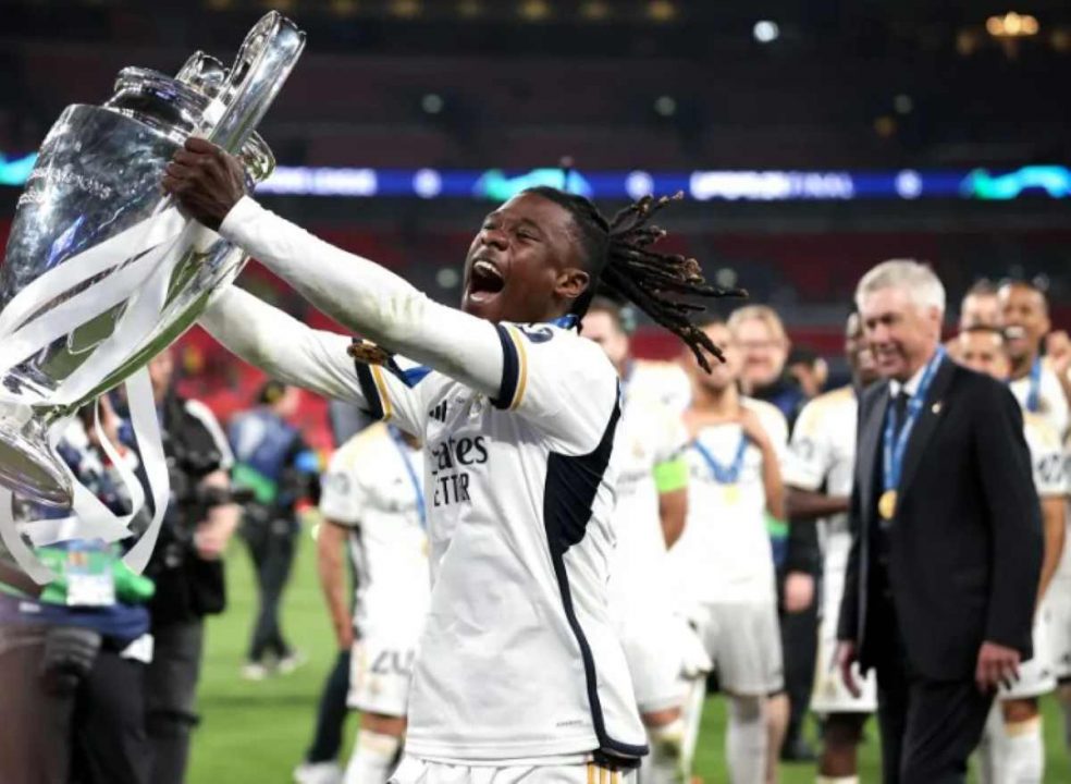 Eduardo Camavinga saat Real Madrid menjadi juara Liga Champions musim lalu