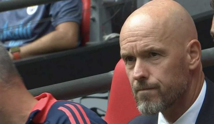 Erik ten Hag di Pertandingan Community Shield