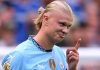 Erling Haaland cetak brace dalam tiga menit di laga Manchester City vs Ipswich Town