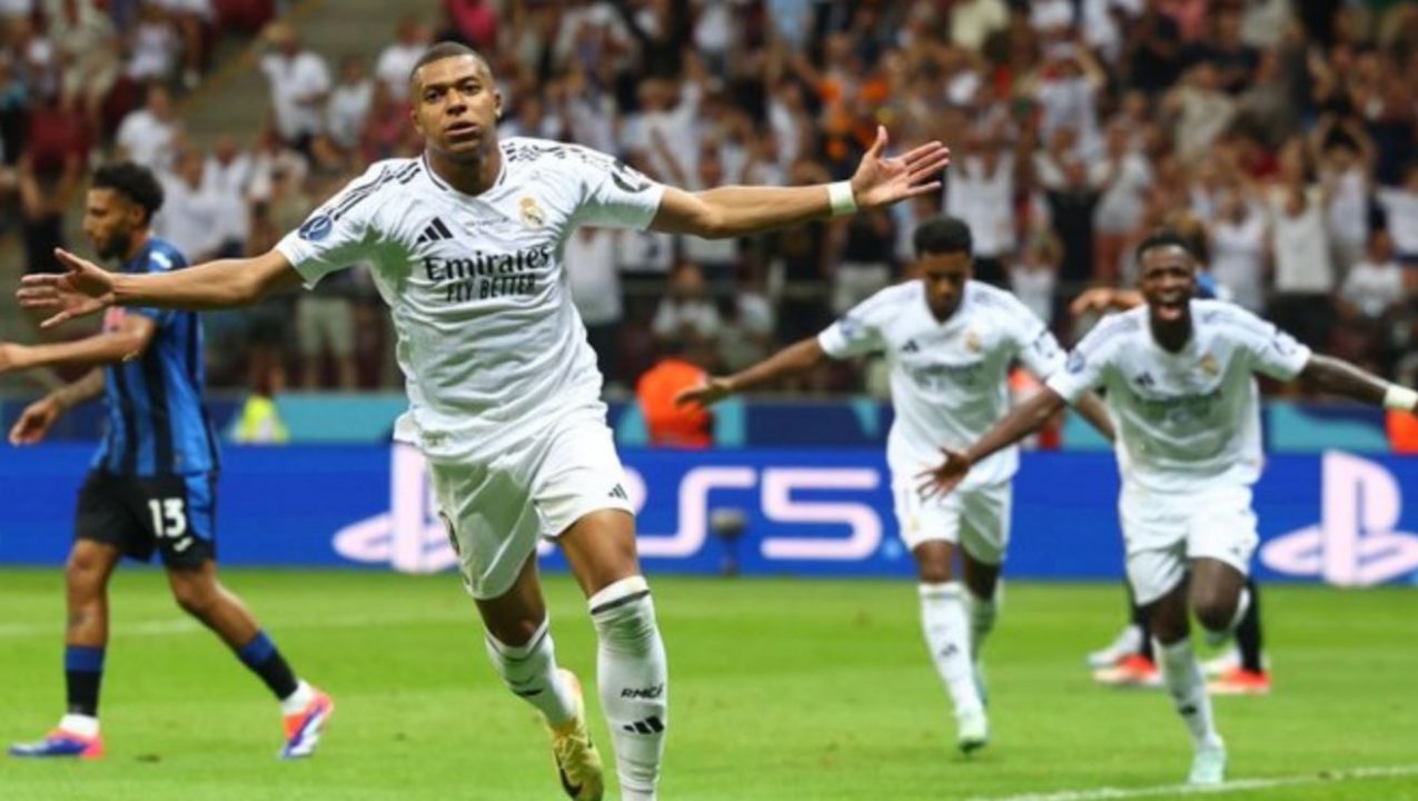 Hasil Real Madrid vs Atalanta di Piala Super UEFA Kylian Mbappe Cetak Gol