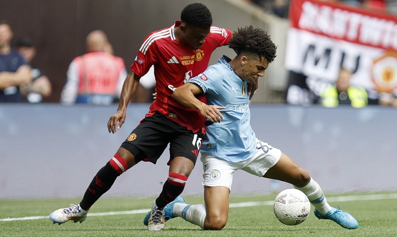 Manchester City vs Manchester United di Community Shield 2024