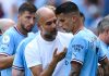 Pep Guardiola pelatih Manchester City bersama Joao Cancelo