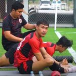 Sesi latihan Persija Jakarta jelang hadapi Barito Putera