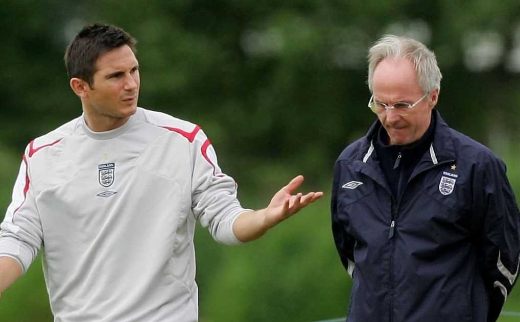 Sven-Goran Eriksson bersama Frank Lampard