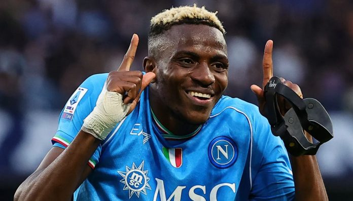 Victor Osimhen pemain Napoli incaran Chelsea