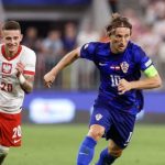 Aksi Luka Modric di Laga Kroasia vs Polandia