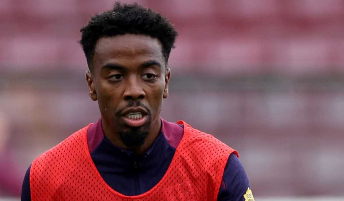 Angel Gomes di latihan timnas Inggris