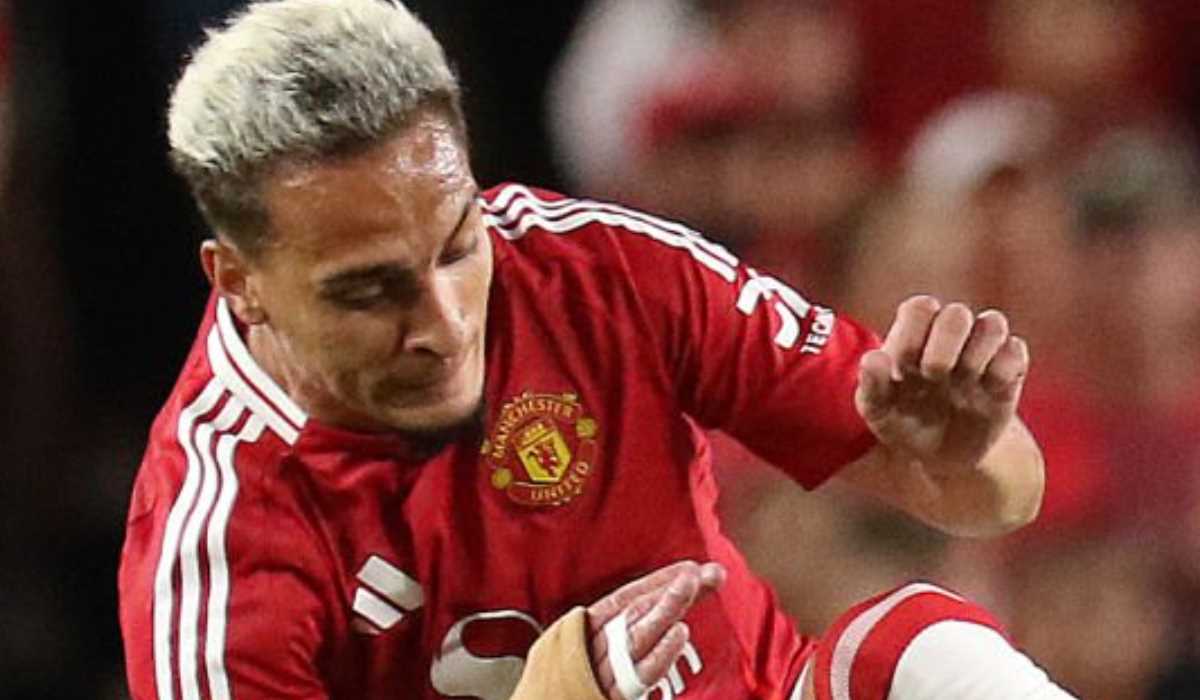 Antony di laga Manchester United melawan Liverpool