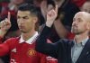 Cristiano Ronaldo dan Erik Ten Hag saat bersama di Manchester United