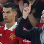 Cristiano Ronaldo dan Erik Ten Hag saat bersama di Manchester United