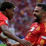 Dani Carvajal dan Lamine Yamal di Laga Spanyol vs Kroasia