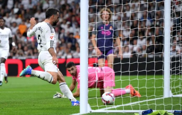 Dani Carvajal sebelum cedera di laga Real Madrid vs Alaves