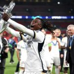 Eduardo Camavinga saat Real Madrid menjadi juara Liga Champions musim lalu