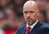 Erik ten Hag dalam pertandingan Manchester United