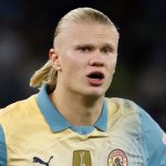 Erling Haaland di laga untuk Manchester City