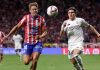 Fran Garcia sebelum cedera di laga Atletico va Real Madrid