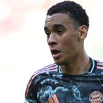 Jamal Musiala beraksi untuk Bayern Munchen