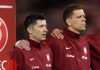 Lewandowski dan Szczesny jelang sebuah laga di Timnas Polandia