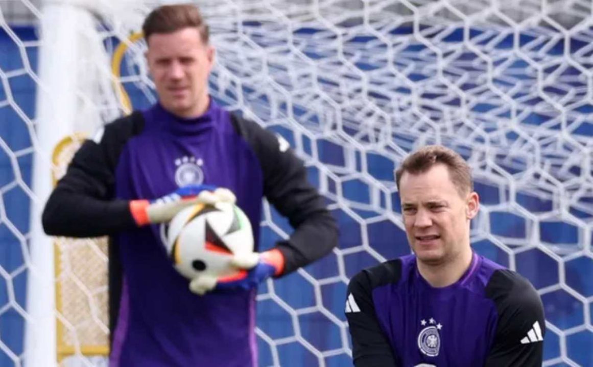 Manuel Neuer dan Ter Stegen di kamp latihan Timnas Jerman