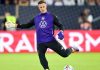 Marc-Andre ter Stegen di sebuah sesi latihan Timnas Jerman