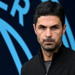 Mikel Arteta di laga kontra Manchester City