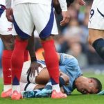 Pemain Manchester City Rodri cedera di laga lawan Arsenal