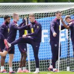 Pemain Timnas Inggris latihan jelang laga UEFA Nations League