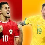 Pertandingan sepak bola Indonesia vs Australia di Kualifikasi Piala Dunia 2026 di Stadion Utama Gelora Bung Karno.