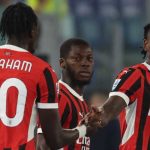 Rafael Leao dan Tammy Abraham rayakan gol AC Milan