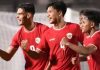 Skuad Indonesia U20 saat menang 4-0 atas Maladewa