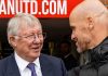 Alex Ferguson bersalaman dengan Erik ten Hag