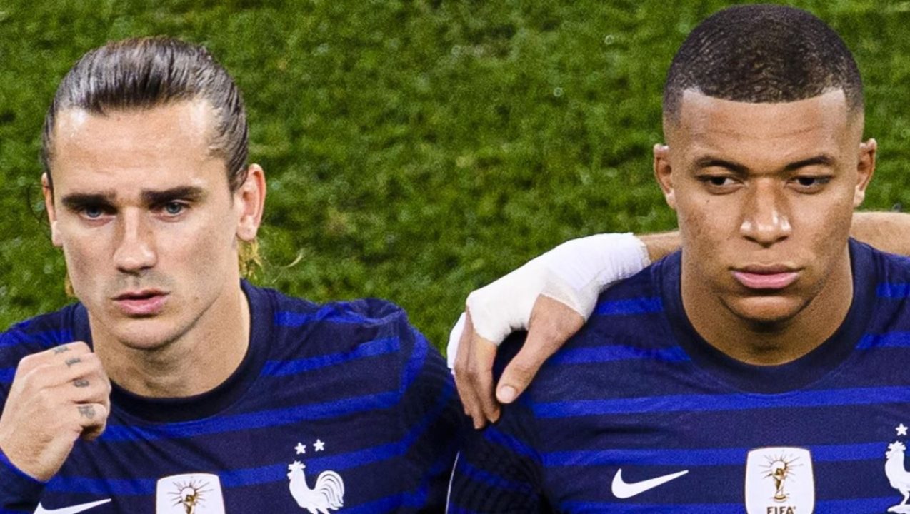 Antoine Griezmann dan Kylian Mbappe pemain timnas Prancis