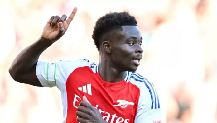 Bukayo Saka pemain Arsenal