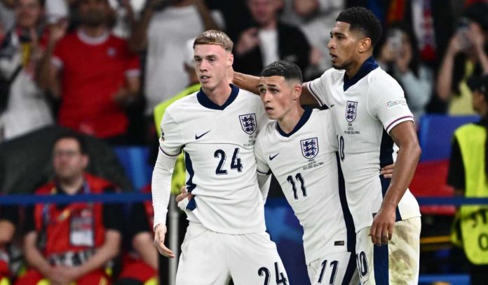 Cole Palmer, Phil Foden, dan Jude Bellingham di laga timnas Inggris