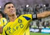 Cristiano Ronaldo merayakan gol untuk Al-Nassr