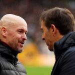 Erik ten Hag berbicara dengan Julen Lopetegui