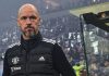 Erik ten Hag di laga Liga Europa Manchester United