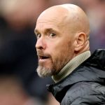 Erik ten Hag di laga kontra Aston Villa