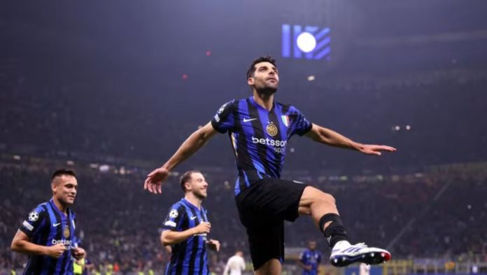 Mehdi Teremi cetak gol di laga Inter Milan vs Red Star di Liga Champions