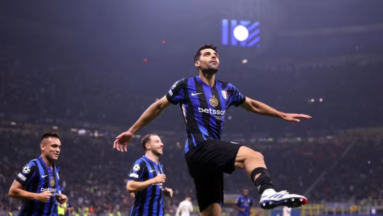 Mehdi Teremi cetak gol di laga Inter Milan vs Red Star di Liga Champions