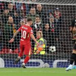 Liverpool vs Bologna - Alexis Mac Allister saat mecetak gol di Liga Champions