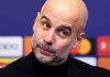 Manajer Manchester City Pep Guardiola