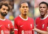 Mohamed Salah, Virgil Van Dijk dan Trent Alexander Arnold pemain Liverpool