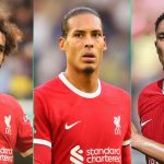 Mohamed Salah, Virgil Van Dijk dan Trent Alexander Arnold pemain Liverpool