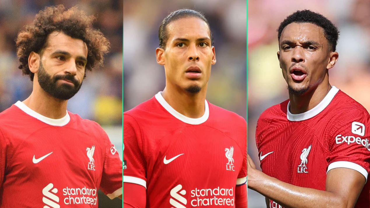 Mohamed Salah, Virgil Van Dijk dan Trent Alexander Arnold pemain Liverpool