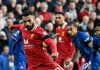 Mohamed Salah mengeksekusi penalti