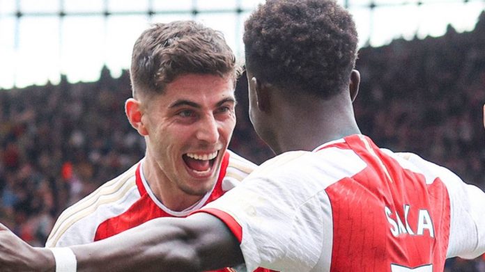 Pemain Arsenal - Kai Havertz, Bukayo Saka dan Martin Odegaard